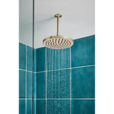 Universal Showering 10'' Linear Round Single-Function Raincan Shower Head - 1.75 GPM