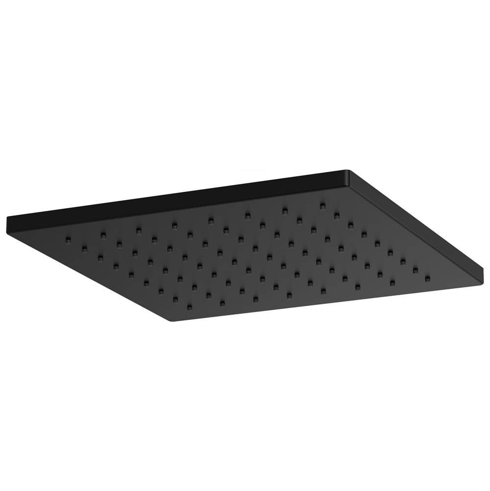 Brizo - Universal Showering 12'' Linear Square Single-Function Raincan Shower Head - 1.75 GPM - Matte Black