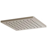 Brizo - Universal Showering 12'' Linear Square Single-Function Raincan Shower Head - 1.75 GPM - Brushed Nickel