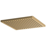 Brizo - Universal Showering 12'' Linear Square Single-Function Raincan Shower Head - 2.5 GPM - Luxe Gold