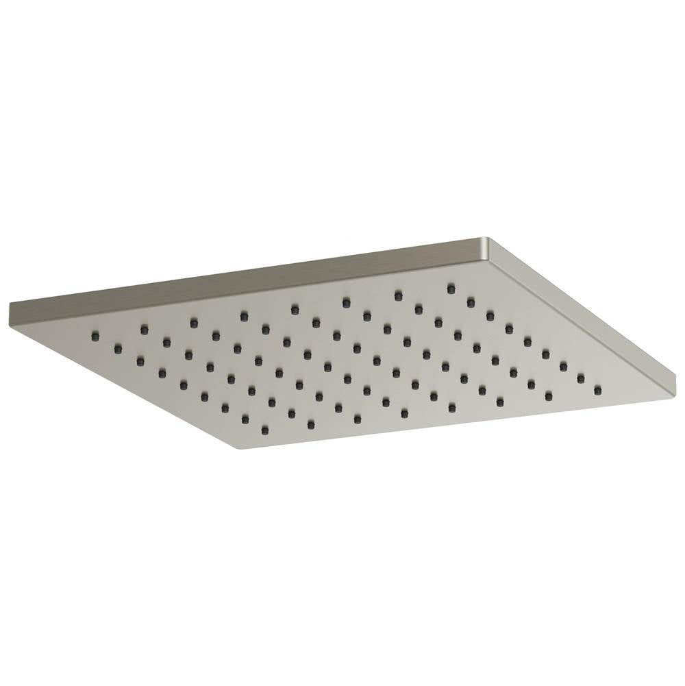 Brizo - Universal Showering 12'' Linear Square Single-Function Raincan Shower Head - 1.75 GPM - Luxe Nickel