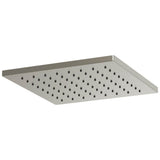 Brizo - Universal Showering 12'' Linear Square Single-Function Raincan Shower Head - 1.75 GPM - Luxe Nickel