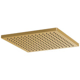Brizo - Universal Showering 12'' Linear Square Single-Function Raincan Shower Head - 2.5 GPM - Polished Gold