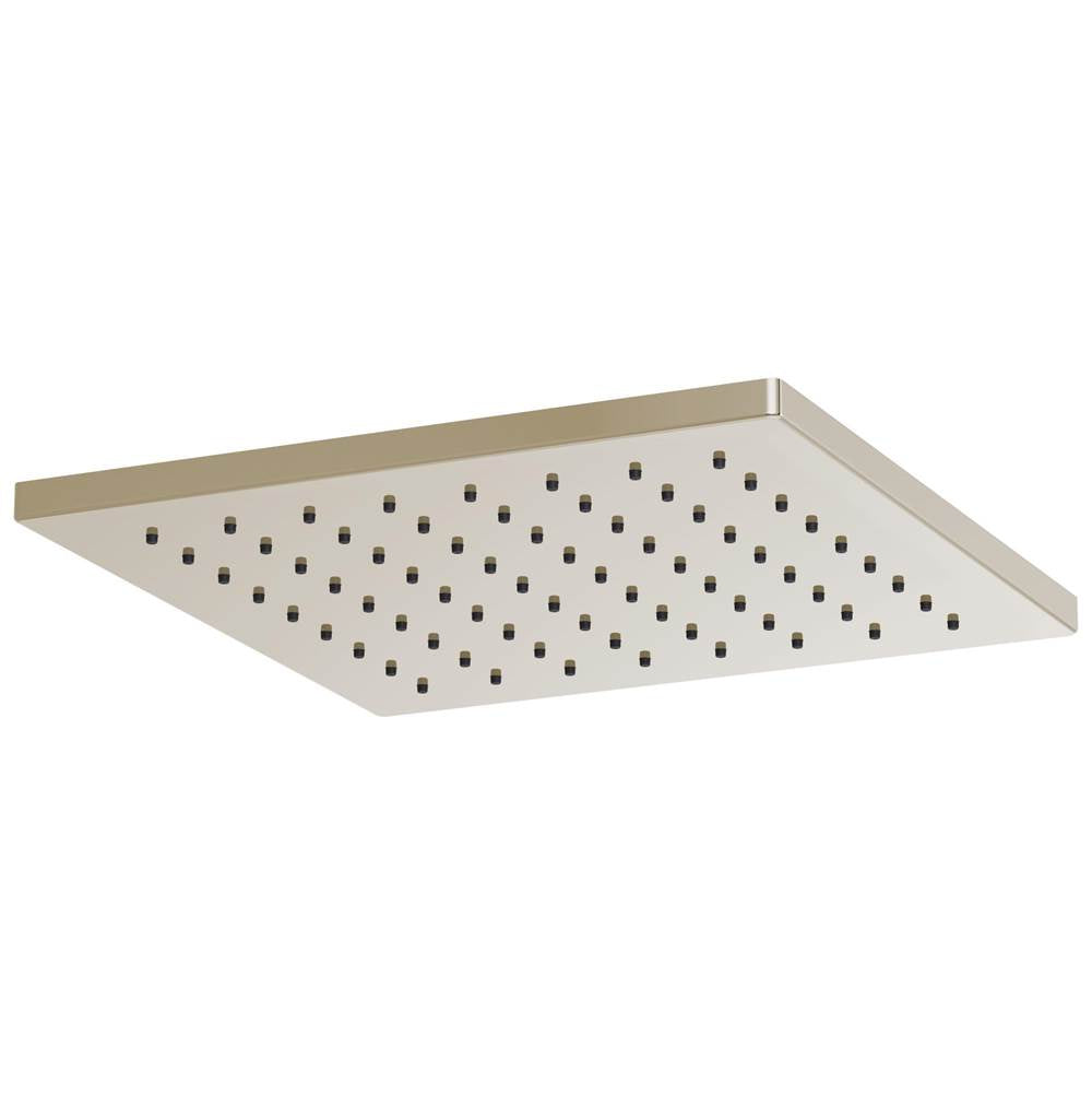 Brizo - Universal Showering 12'' Linear Square Single-Function Raincan Shower Head - 1.75 GPM - Polished Nickel