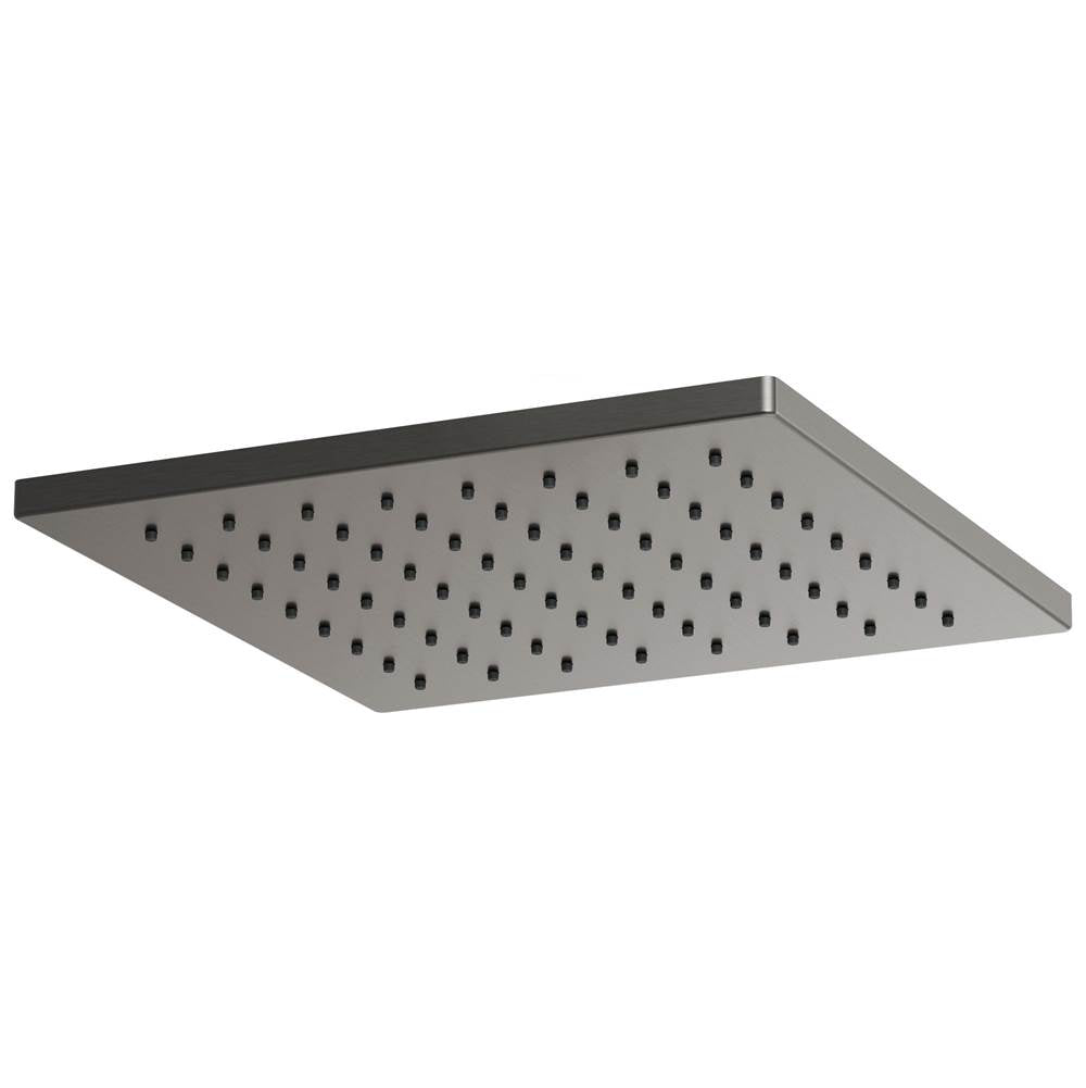 Brizo - Universal Showering 12'' Linear Square Single-Function Raincan Shower Head - 1.75 GPM - Luxe Steel