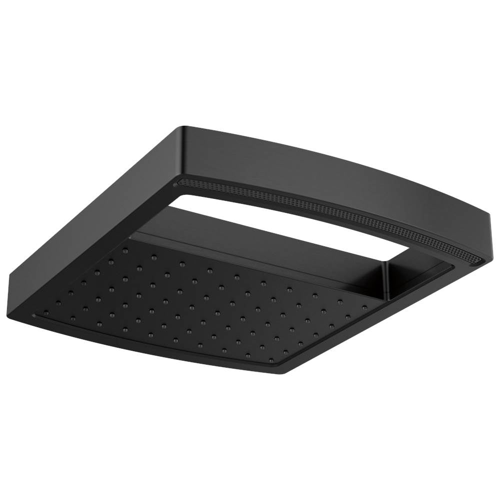 Brizo - Kintsu 14'' Dual Waterway Multi-Function Raincan Shower Head - 2.5 GPM - Matte Black