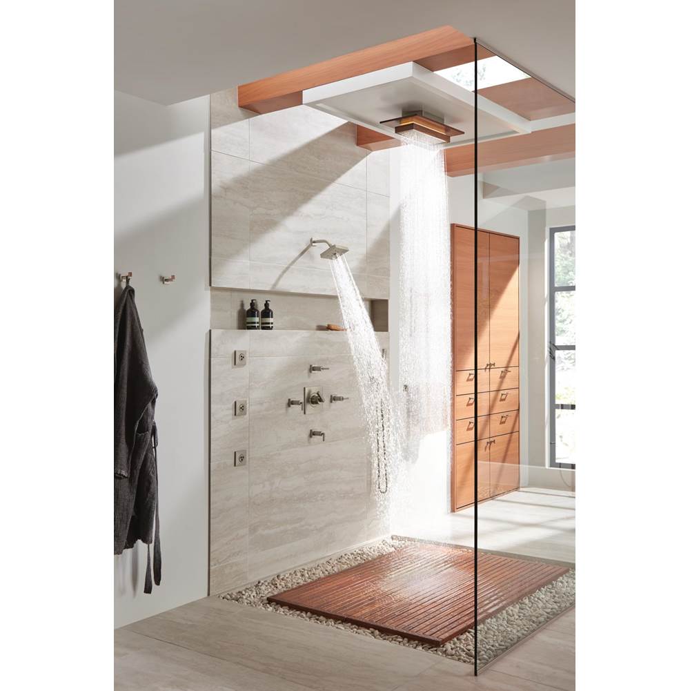 Frank Lloyd Wright 21'' Single-Function Raincan Shower Head with Integrated Lighting - 1.75 GPM