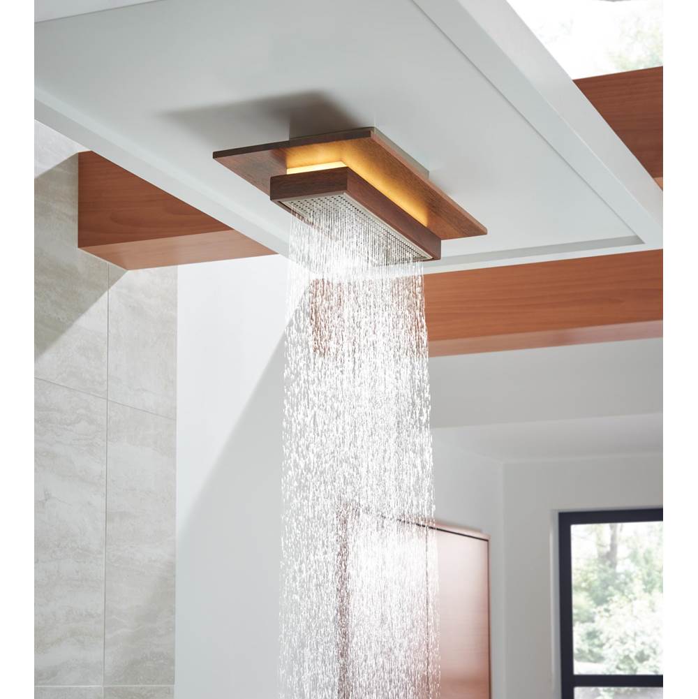 Frank Lloyd Wright 21'' Single-Function Raincan Shower Head with Integrated Lighting - 1.75 GPM