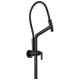 Brizo - Universal Showering 10 7/16'' Linear Round Slide Bar Shower Arm And Flange - Matte Black