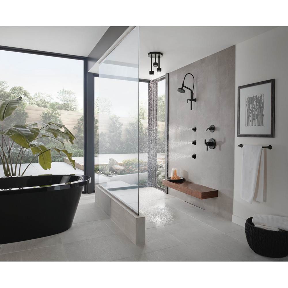 Universal Showering 10 7/16'' Linear Round Slide Bar Shower Arm And Flange