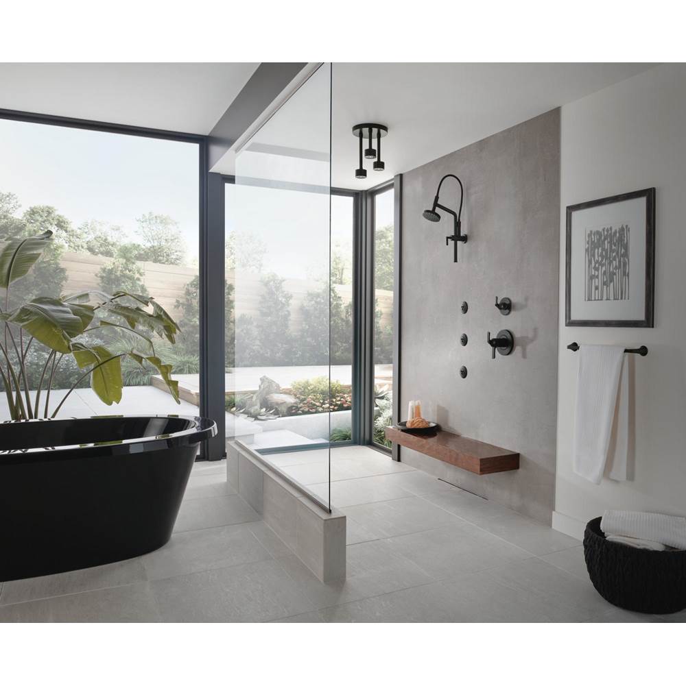 Universal Showering 10 7/16'' Linear Round Slide Bar Shower Arm And Flange