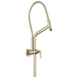 Brizo - Universal Showering 10 7/16'' Linear Round Slide Bar Shower Arm And Flange - Polished Nickel