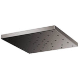 Brizo - Universal Showering 14'' Linear Square H2OKineticSingle-Function Raincan Shower Head 2.5 GPM - Brilliance Black Onyx
