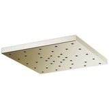 Brizo - Universal Showering 14'' Linear Square H2OKineticSingle-Function Raincan Shower Head 2.5 GPM - Polished Nickel