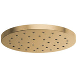 Brizo - Universal Showering 14'' Linear Round H2OKineticSingle-Function Raincan Shower Head 2.5 GPM - Luxe Gold
