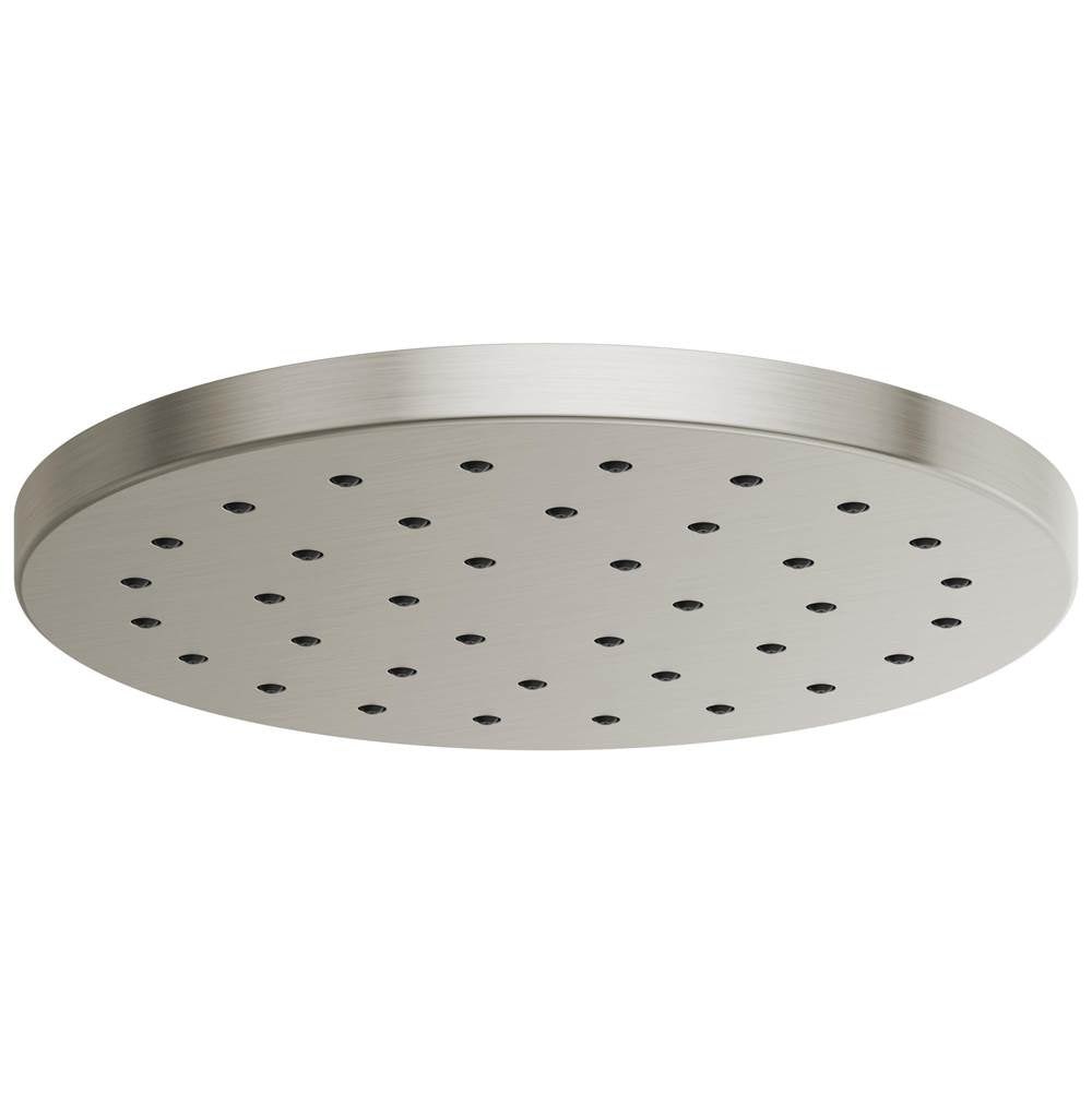 Brizo - Universal Showering 14'' Linear Round H2OKineticSingle-Function Raincan Shower Head 2.5 GPM - Luxe Nickel