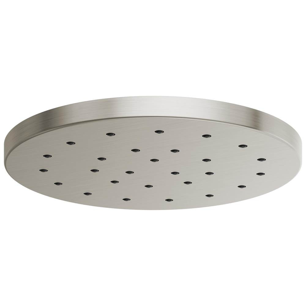 Brizo - Universal Showering 14'' Linear Round H2OKineticSingle-Function Raincan Shower Head - Luxe Nickel