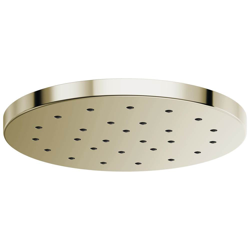 Brizo - Universal Showering 14'' Linear Round H2OKineticSingle-Function Raincan Shower Head - Polished Nickel