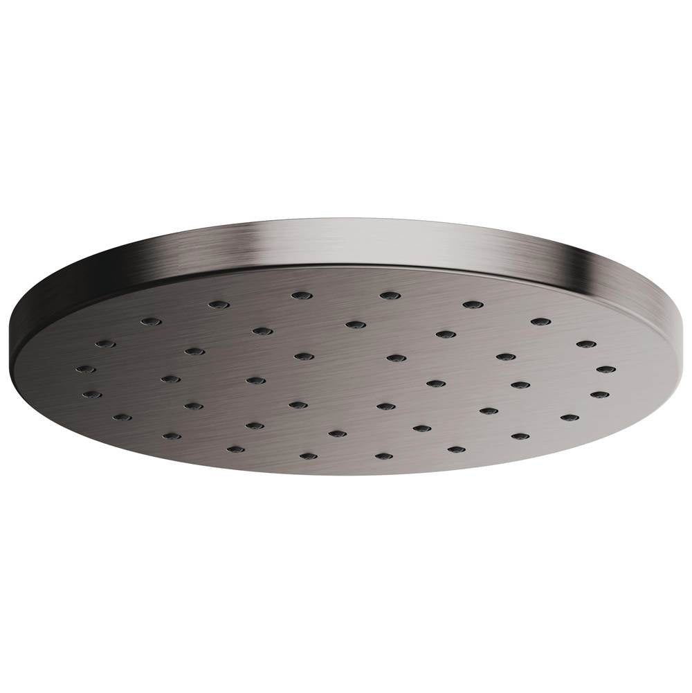 Brizo - Universal Showering 14'' Linear Round H2OKineticSingle-Function Raincan Shower Head 2.5 GPM - Luxe Steel