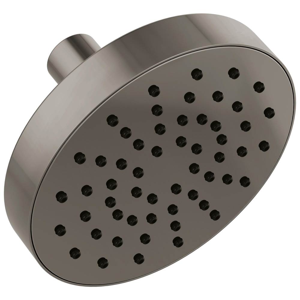 Brizo - Universal Showering 5'' Linear Round Single-Function Wall Mount Showerhead - Brilliance Black Onyx