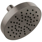 Brizo - Universal Showering 5'' Linear Round Single-Function Wall Mount Showerhead - Brilliance Black Onyx