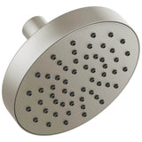 Brizo - Universal Showering 5'' Linear Round Single-Function Wall Mount Shower Head - 2.5 GPM - Luxe Nickel