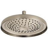 Brizo - Universal Showering 11'' Classic Round Single-Function Raincan Shower Head - 2.5 GPM - Brushed Nickel