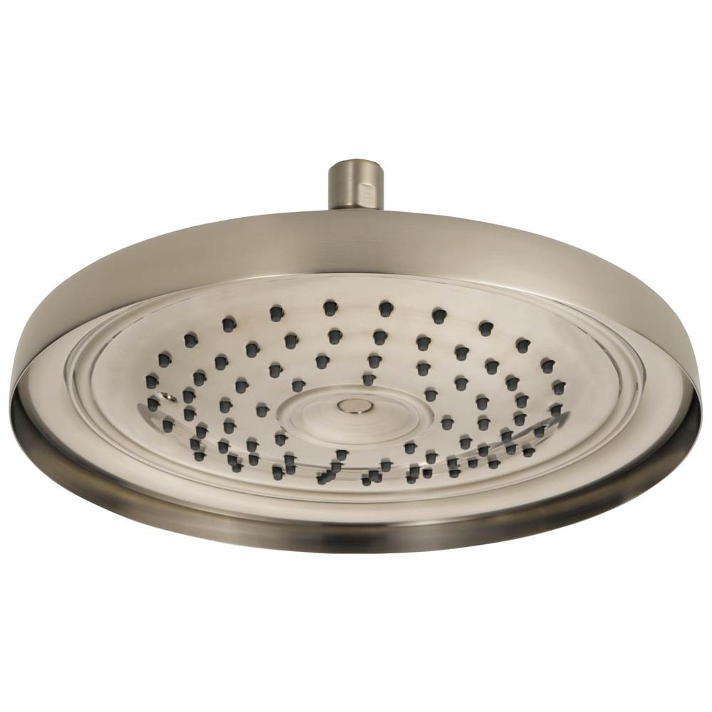 Brizo - Universal Showering 11'' Classic Round Single-Function Raincan Shower Head - 1.75 GPM - Brushed Nickel