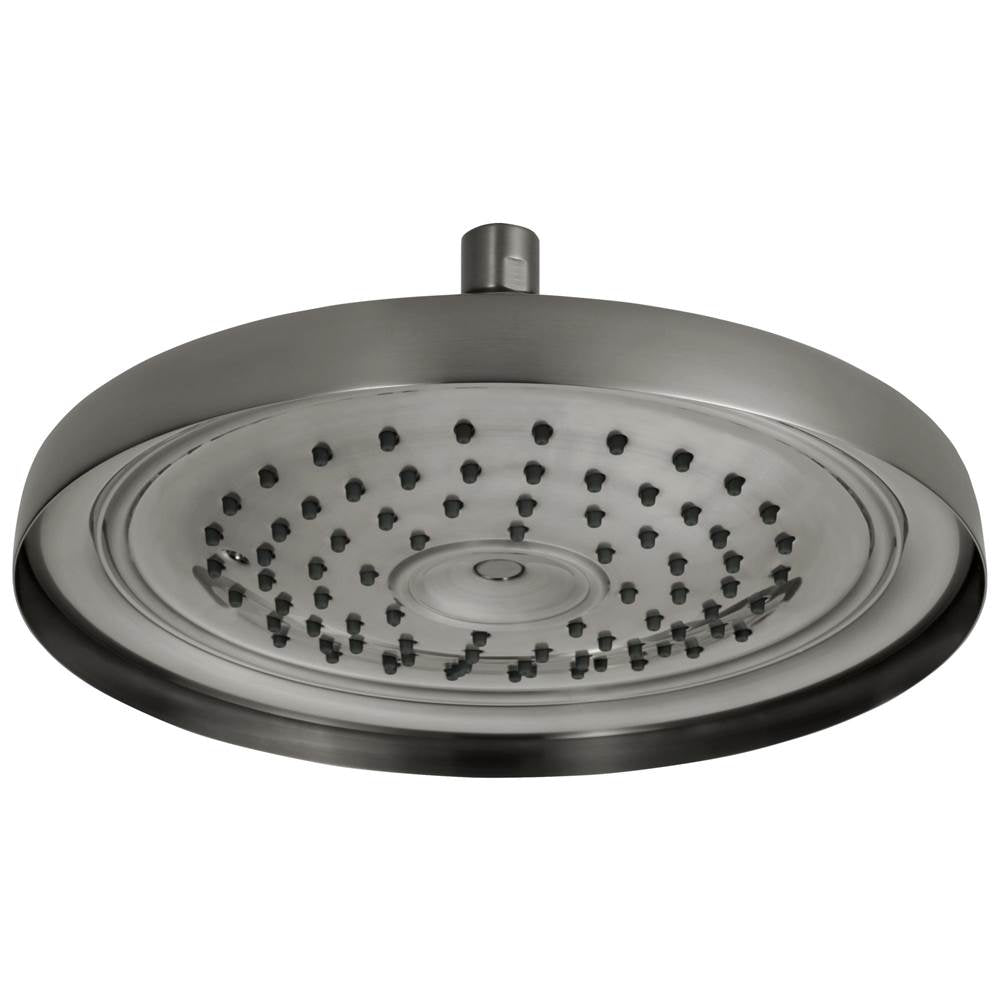 Brizo - Universal Showering 11'' Classic Round Single-Function Raincan Shower Head - 1.75 GPM - Luxe Steel