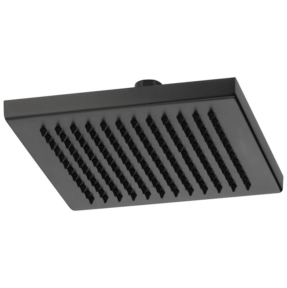 Brizo - Universal Showering 8'' Linear Square Single-Function Raincan Shower Head - 2.5 GPM - Matte Black