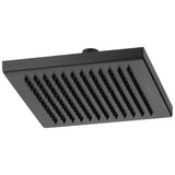 Brizo - Universal Showering 8'' Linear Square Single-Function Raincan Shower Head - 2.5 GPM - Matte Black