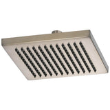 Brizo - Universal Showering 8'' Linear Square Single-Function Raincan Shower Head - 2.5 GPM - Brushed Nickel