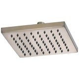 Brizo - Universal Showering 8'' Linear Square Single-Function Raincan Shower Head - 1.75 GPM - Brushed Nickel