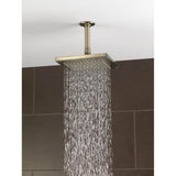 Universal Showering 8'' Linear Square Single-Function Raincan Shower Head - 1.75 GPM