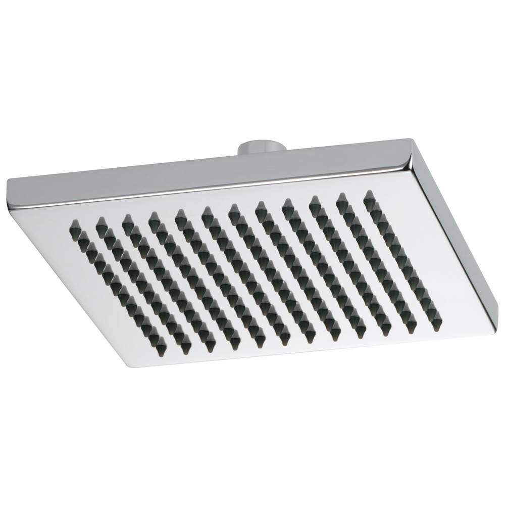 Brizo - Universal Showering 8'' Linear Square Single-Function Raincan Shower Head - 2.5 GPM - Chrome