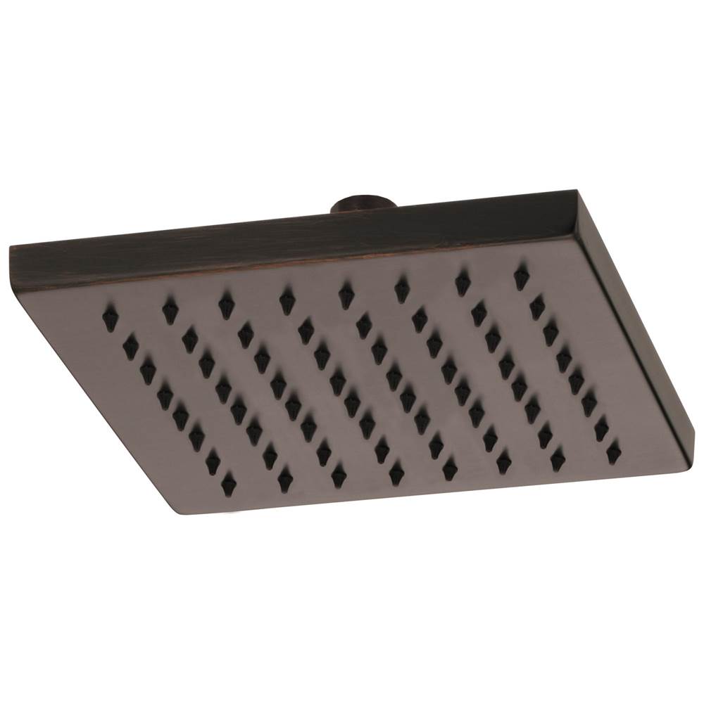 Brizo - Universal Showering 8'' Linear Square Single-Function Raincan Shower Head - 1.75 GPM - Venetian Bronze