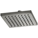 Brizo - Universal Showering 8'' Linear Square Single-Function Raincan Shower Head - 1.75 GPM - Luxe Steel