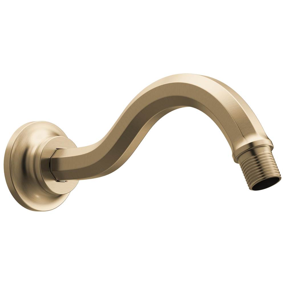 Brizo - BeauclereE Shower Arm and Flange - Luxe Gold