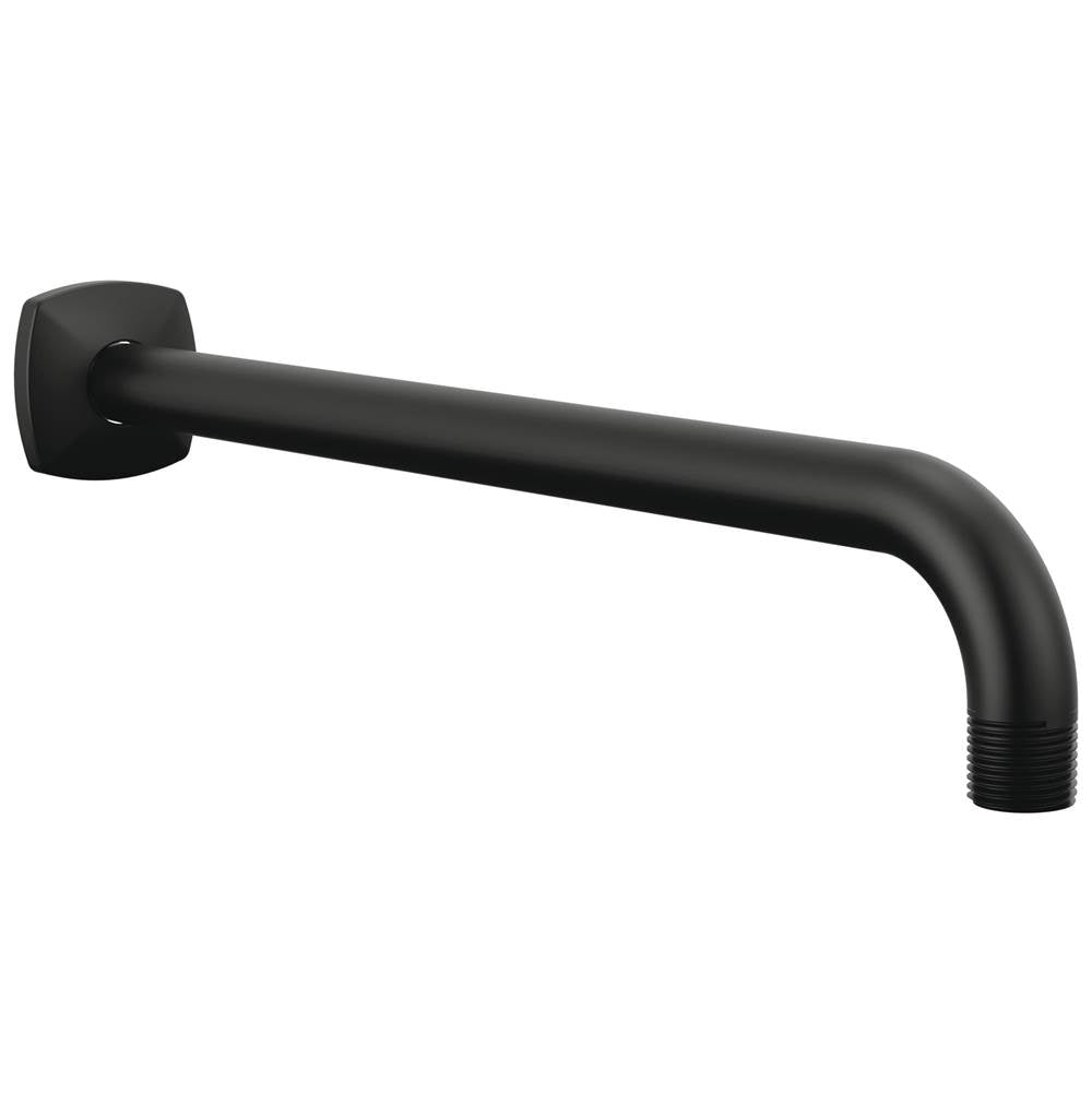 Brizo - AllariaE 13'' Wall Mount Shower Arm and Flange - Matte Black