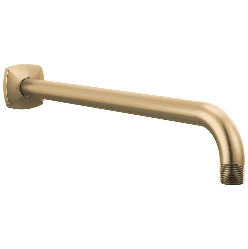 Brizo - AllariaE 13'' Wall Mount Shower Arm and Flange - Luxe Gold