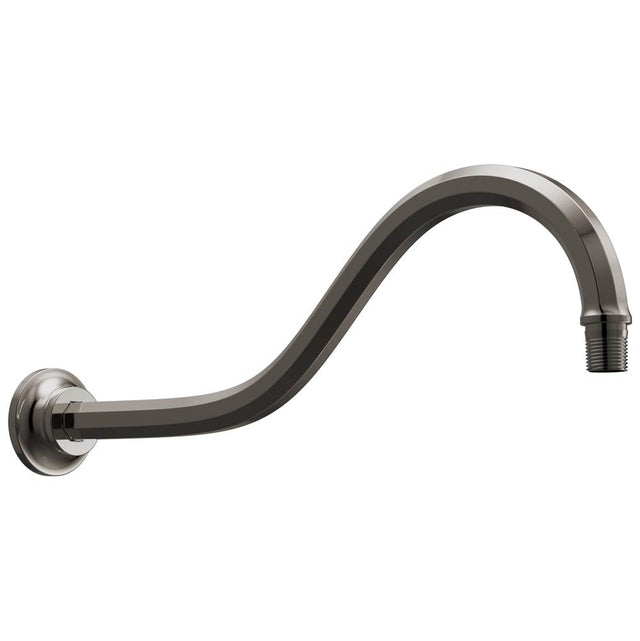Brizo - BeauclereE 16'' Shower Arm and Flange - Brilliance Black Onyx