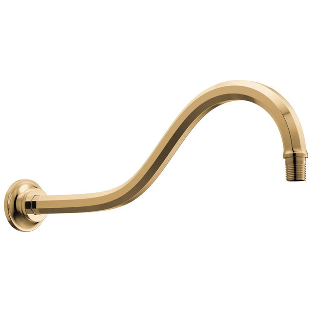 Brizo - BeauclereE 16'' Shower Arm and Flange - Polished Gold