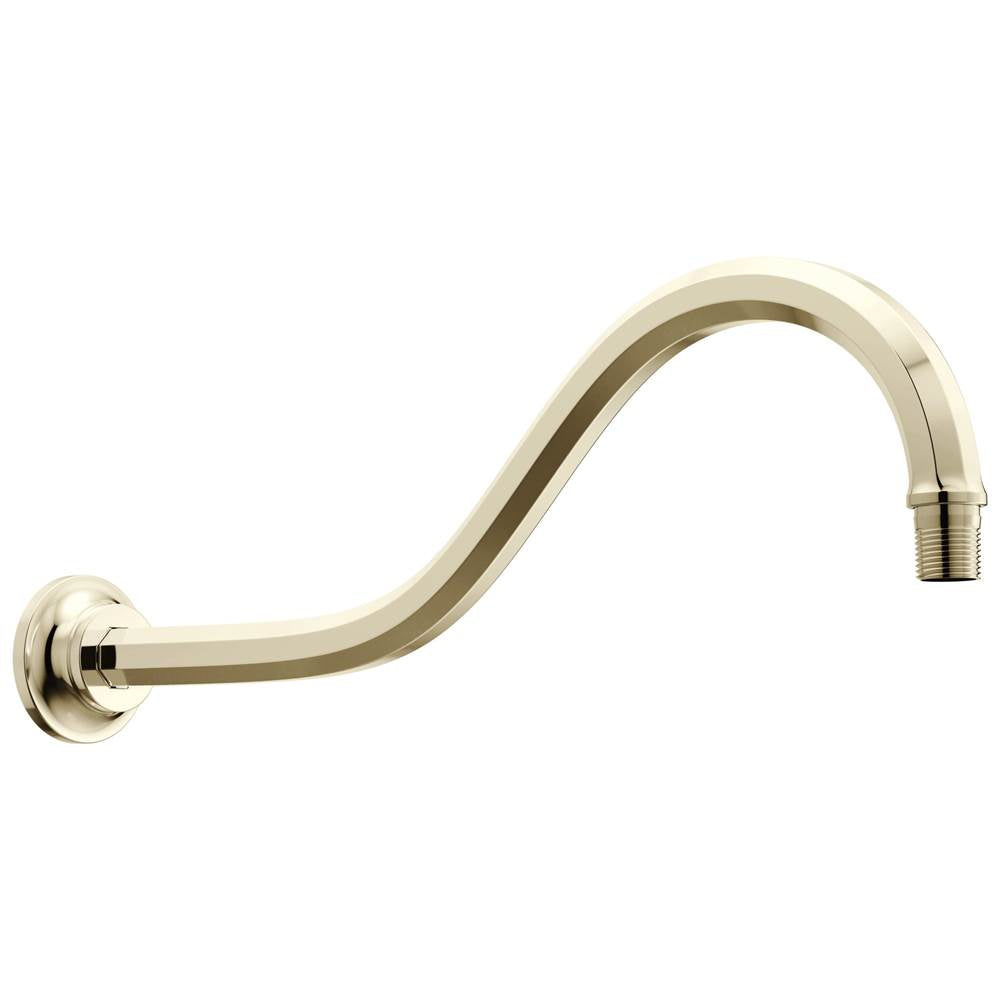 Brizo - BeauclereE 16'' Shower Arm and Flange - Polished Nickel