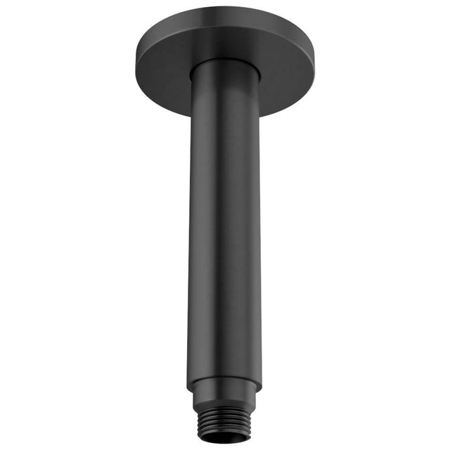 Brizo - Kintsu 6'' Dual Waterway Ceiling Mount Shower Arm and Flange - Matte Black