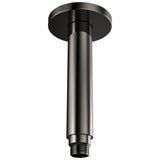 Brizo - Kintsu 6'' Dual Waterway Ceiling Mount Shower Arm and Flange - Brilliance Black Onyx