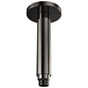 Brizo - Kintsu 6'' Dual Waterway Ceiling Mount Shower Arm and Flange - Brilliance Black Onyx