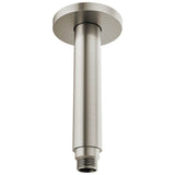 Brizo - Kintsu 6'' Dual Waterway Ceiling Mount Shower Arm and Flange - Luxe Nickel
