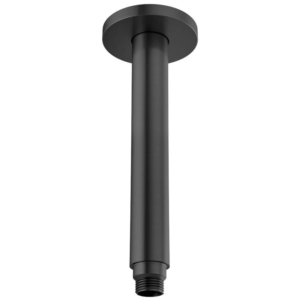 Brizo - Kintsu 10'' Dual Waterway Ceiling Mount Shower Arm and Flange - Matte Black