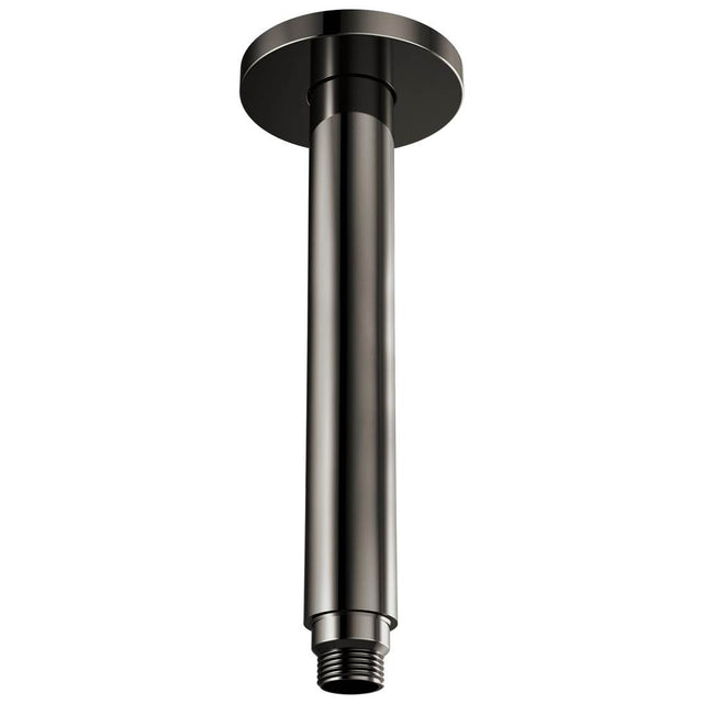 Brizo - Kintsu 10'' Dual Waterway Ceiling Mount Shower Arm and Flange - Brilliance Black Onyx