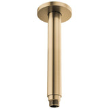 Brizo - Kintsu 10'' Dual Waterway Ceiling Mount Shower Arm and Flange - Luxe Gold